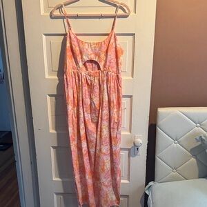 Topshop tie-dye Pink Women's maxi Dress